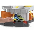 thumbnail image 4 of Fisher Price Rev 'n Go Garage Race Car Stunt Track w/ Two Cars | X5855, 4 of 8