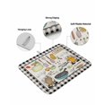 thumbnail image 3 of Dish Drying Mat for Kitchen Counter Cooking Kitchenware Gnome Drying Pad Absorbent Drying Mats for Countertops Sinks Draining Racks Kitchen Tool Black Plaid Drainer Kitchen Accessories 18x24 Inch, 3 of 7