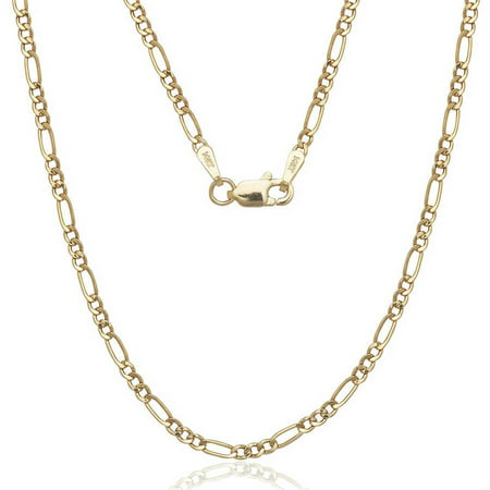 A Solid 14kt Gold Figaro Chain, 16