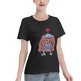 thumbnail image 2 of T-Shirt Basique à Manches Courtes pour Femmes une Pièce Jinping, 2 of 6
