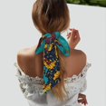 thumbnail image 5 of Cauagu Elephants Pattern Scarf for Women,Neck Scarf Women's Wrap Scarf Head Shawl Long Scarf Accessory Scarf Fall Gift, 5 of 6