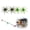 4PCS mix2, variant on 6Pcs Fuzzy Dice Fishing Lure for Bass Fishing, Soft TPR Creature Bait, Floating Soft Plastic Lures with Reflective Glitter, Lifelike Breathing Action for Freshwater & Saltwater