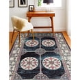 thumbnail image 6 of Bashian D113-NV-5X7.6-MH127 5 ft. x 7 ft. 6 in. Dakota Transitional Polypropylene Power Loom Area Rug, Navy, 6 of 6