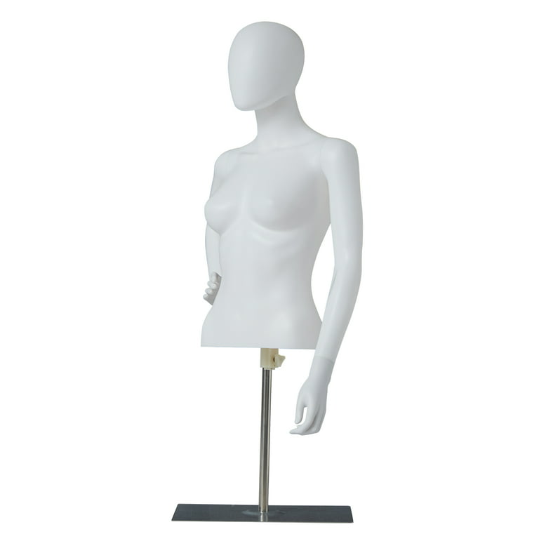  Countertop Women Mannequin Dress Mannequin with Metal Stand  75cm/30in Female Dress Form Mannequin Torso Adjustable Height Mannequin  Display : Industrial & Scientific