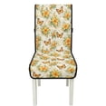 thumbnail image 7 of TSOVTHRID Butterfly Lily Floral Print Quilted Dining Chair Seat Covers Comfy Washable Chair Slipcovers Universal Fit Anti-Slip Seat Cushion Covers with Elastic Band, Set of 1, 7 of 7