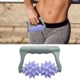 thumbnail image 2 of Deep Tissue Massage Roller – Handheld Anti-Cellulite Massager with 2 Spiky Balls for Fascia Release, Muscle Recovery & Pain Relief – Portable Body Massage Tool for Legs, Arms & Back, 2 of 6