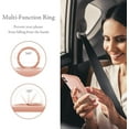thumbnail image 5 of Case for iPhone XR, Slim Liquid Silicone Phone Case with 360 Rotatable Ring Holder Kickstand Fashion Hand Strap with Magnetic Car Mount Shockproof TPU Bumper Cover - Pink, 5 of 16