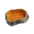 thumbnail image 1 of Cuenco de agua para reptiles, cuenco de comida, superficie lisa de resina, cuenco de alimentación para hábitat de lagartos, Rana, serpiente, Tortuga, pequeño, 1 of 8