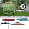 thumbnail image 6 of Topchances 7-10 ft Patio Umbrella Mosquito Net, Polyester Mesh Net Screen, Adjustable Universal Canopy Net with Sandbags and Zipper Door for Outdoor Umbrellas and Patio Tables (Green), 6 of 9