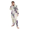 thumbnail image 5 of Soft Big Kids Onesie Pajamas Cozy Loose-Fit Jumpsuits for kids with Pockets for Christmas Lounge & Play Ginkgo Leaves and Petals, 5 of 8