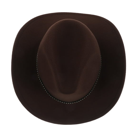 Minkissy Western Hat Coffee Color Sun Hat for Fall Winter Outdoor Activities 1 Pack