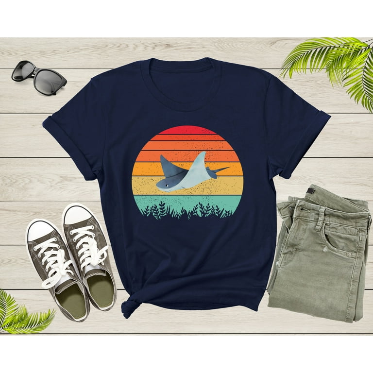 Retro Manta Ray Shirt, Vintage Ocean Animal Tee Gift Retro Manta Ray Shirt, Vintage Ocean Animal Tee Gift