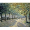 thumbnail image 2 of Pissarro, Camille 31x26 Black Ornate Wood Framed with Double Matting Museum Art Print Titled - Hyde Park, London, 2 of 4