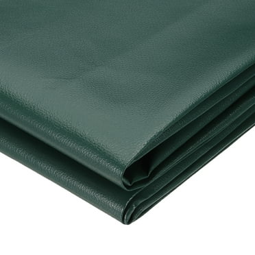 63x39.4in Faux Leather Sheets,  Faux Leather Fabric Sheets Vinyl Fabric Synthetic Soft Waterproof PVC for Replacement Upholstery Car, Dark Green