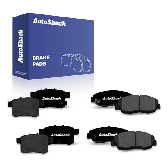 AutoShack Front & Rear Premium Ceramic Brake Pad Set Replacement for 2008-2009 Honda Accord 2009-2010 Acura TSX 8-PC