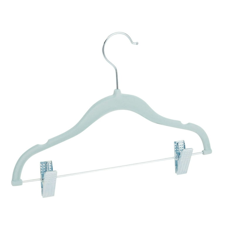  JIUXCF Kids Hangers (12.8” - 50 Pack), Non Slip Velvet Small  Hangers, Ultra Slim Space Saving Little Girl Hanger - 360° Swivel Hook,  Cascade Design, Durable & Cute Baby/Toddler Hangers（Pink） 