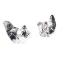 thumbnail image 6 of Charming 2 Quartz Carved Squirrel Animal Beads | 22x15x10mm | Clear | 2 Beads, 6 of 6
