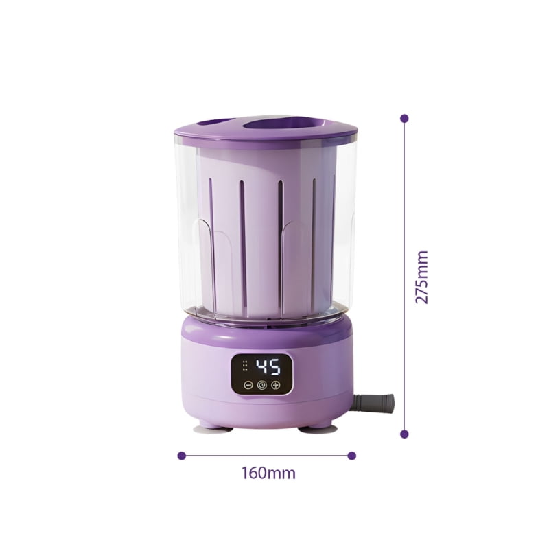 Underwear Washing Machine Rechargeable Small Portable Washing Machine Underwear Baby Clothes Lightweight for Apartment