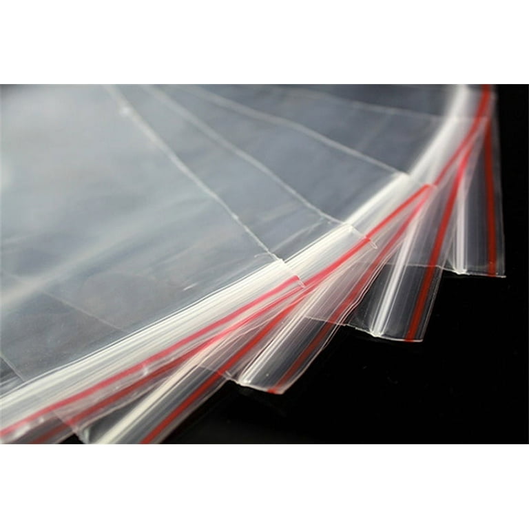 1000pcs Zip lock Bags Reclosable Clear Poly Bag Plastic Baggies Small  Jewelry Bags Food Packaging Home kitchen 100/200pcs 