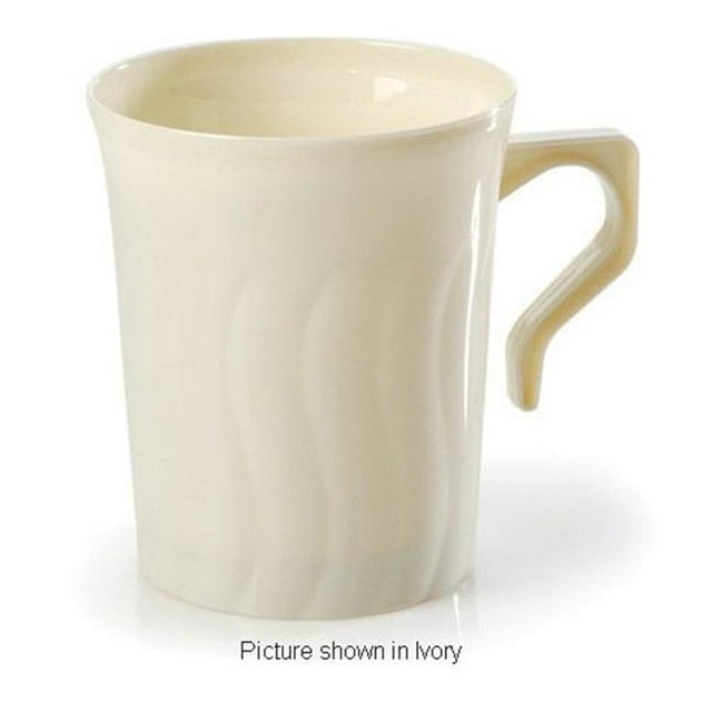 Fineline Settings 208-WH Flairware Tasse à Café Blanche 8 oz