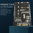 thumbnail image 1 of Tarjeta Adaptadora 2 en 1 PC Riser M.2 NGFF MSATA SSD a SATA 7 15Pin Tarjeta adaptadora de 2,5 pulgadas, 1 of 6