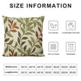 thumbnail image 5 of Nawypu Fall Farmhouse Oblong Rectangle Throw Pillow Case Cushion Cover Lumbar Pillowcase for Sofa Brown Leaves, 5 of 5