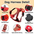 thumbnail image 5 of No Pull Dog Harness Front Clip Heavy Duty Reflective Easy Control Handle for Large Dog Walking(Red,L), 5 of 9