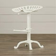 thumbnail image 2 of Adjustable Tractor Seat Barstool - White, 2 of 3
