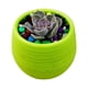 thumbnail image 1 of Mini resina redonda maceta maceta de color sólido decoración de la oficina en casa para suculentas cactus (verde), 1 of 4