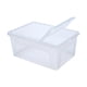 thumbnail image 1 of Caja de alimentación para reptiles, contenedor de transporte para tortugas con pequeñas aberturas, portátil, hábitat Blanco, 1 of 9