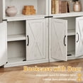 thumbnail image 4 of Qinaqin Compacto 5 Niveles Bookcase Farmhouse Madera Bookshelves con Abierto Shelves y cm de Profundidadoors Vintage Profundidadisplay Gabinete para Living Rooms Bedrooms Apartments Offices, 4 of 7