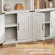 thumbnail image 4 of 427|compact 5 niveles estilo rural wood estante de libros-abiertos estantes & doors vintage para exposición gabinete para living rooms bedrooms apartments & offices (antique blanca), 4 of 7
