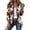 U2-Coffee, variant on Ruffles Trim Denim Jacket for Women Open Front with Double-Button Suit Jacket Long Sleeve Lapel Collar Coat Outdoor Casual Y2k Lightweight Vintage Top,Gray M
