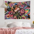 thumbnail image 3 of LINLIN Psychedelic mushroom eye tapestry bohemian fantasy plant tapestry colorful monster wall hanging house decoration, 3 of 5