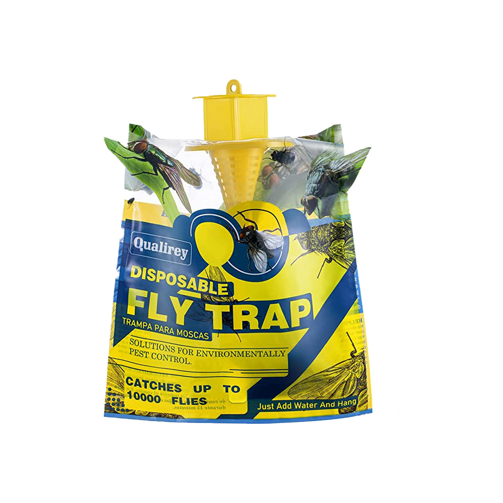DeRong Outdoor Hanging Fly Traps Disposable Bag Catcher for Farms
