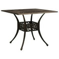 thumbnail image 1 of vidaXL Garden Table Bronze 90x90x73 cm Cast Aluminium, 1 of 5