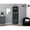 Gray, variant on Gray Corner Cabinet with 12 Wine Glass Holder and Side Doors - Ideal for Wine Storage