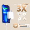 thumbnail image 4 of Cargador ProTVSolutions de 2 paquetes con cable USB-C a Lightning de 3 m, 4 of 7