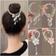 thumbnail image 4 of Horquilla con borlas y flores de perlas para el pelo, pinza para el pelo con forma de disco en la parte posterior, accesorio para el pelo de alta calidad para mujer, 4 of 6