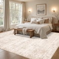 thumbnail image 4 of 8x10 Area Rugs for Living Room: Washable Rug Soft Vintage Boho Carpet Indoor Floor Non-Slip Stain Resistant Floral Large Carpets for Bedroom Dining Room Farmhouse Nursery Home Office Beige, 4 of 18