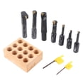 thumbnail image 2 of 7Pcs Boring Tool 18mm Round Shank Indexable Cemented Carbide Turning Bar Holder Set F1‑18, 2 of 5