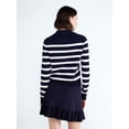 thumbnail image 3 of Free Assembly Women's and Women's Plus Polo Sweater with Long Sleeves, Lightweight, Sizes XS-4X, 3 of 5