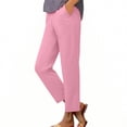 thumbnail image 6 of FAIWAD Travel Pants Women High Waisted Stretch Athletic Golf Ankle Pants Dressy Business Work Trousers, 6 of 9