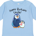 thumbnail image 4 of Inktastic Happy Birthday, Uncle- Cute Penguins Boys or Girls Long Sleeve Toddler T-Shirt, 4 of 5