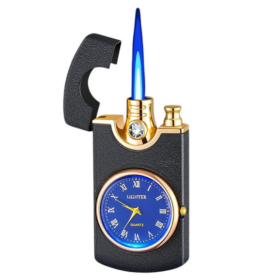 LEHOZIHEQ Lighter, Creatives Clock Lighter, Creative Rocker Double Arc Plasma Lighters, for Grills, BBQ, Fireplaces, Camping, High Grade Gifts