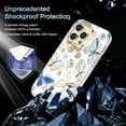 thumbnail image 4 of Petocase for iPhone 15 Pro Case,Butterfly Pattern Design Full Body Rugged Shockproof with Built-in Screen Protector Drop Protective Phone Cover for Women Girls,White Butterfly, 4 of 8