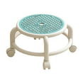thumbnail image 1 of Elodie Tabouret Bas Rond Roulant Léger Robuste Rotation à 360 Degrés pour Maison Bureau SPA Bleu, 1 of 8