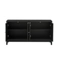 thumbnail image 5 of Fluted Sideboard Storage Cabinet, Large Coffee Bar Cabinet With 4 Doors And Adjustable Shelves, Modern Accent Console Table With Worktop For Living Room, 5 of 9