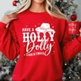 thumbnail image 4 of Holly Dolly Christmas Sweatshirt - Country Western Holiday Pullover, 4 of 6