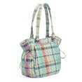 thumbnail image 2 of Vera Bradley Women's Recycled Cotton Glenna Satchel Pastel Plaid, 2 of 6